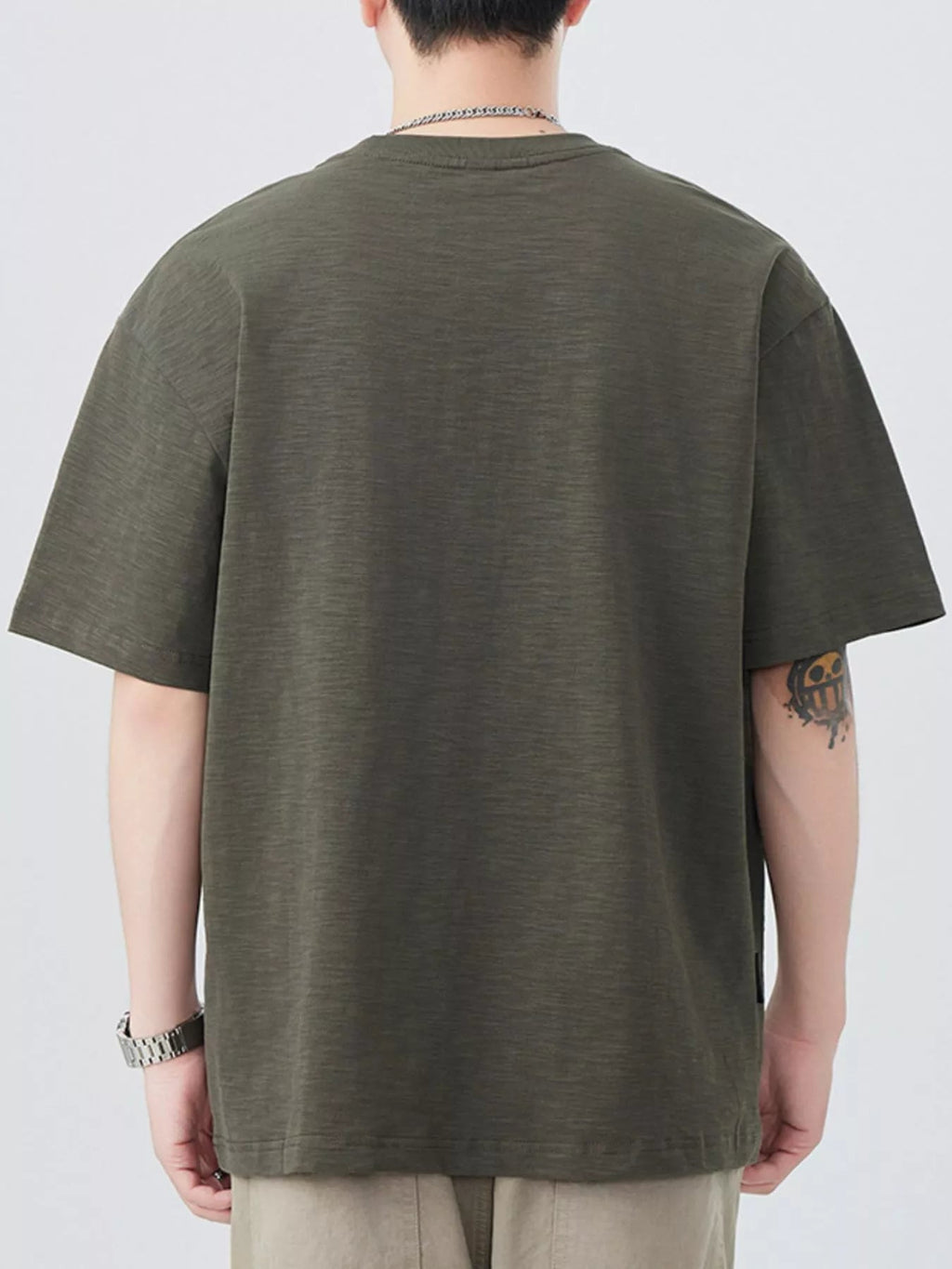 Men's Plus Size Round Neck Short Sleeve T-Shirt - MDX Global Store