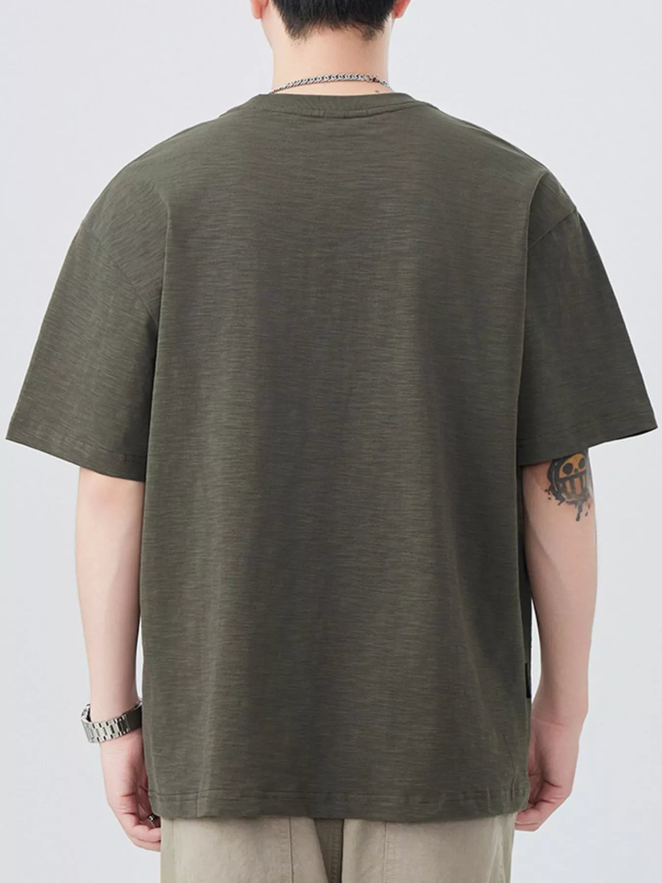 Men's Plus Size Round Neck Short Sleeve T-Shirt - MDX Global Store