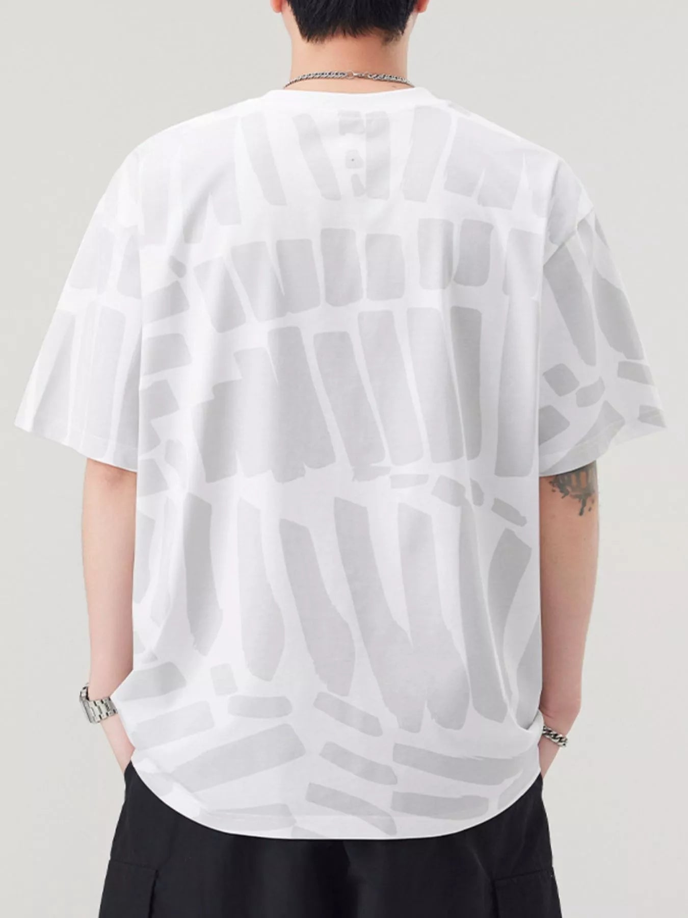 Men's Plus Size Round Neck Short Sleeve T-Shirt - MDX Global Store