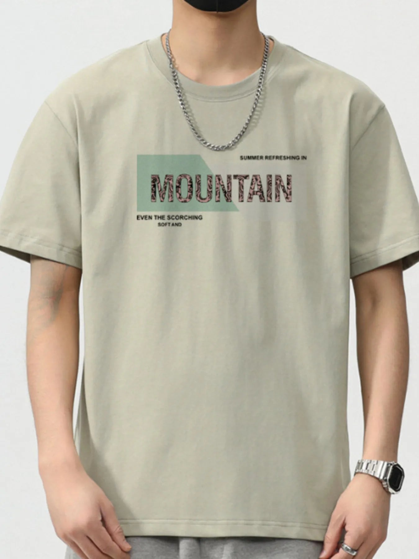 Men's Plus Size Round Neck Short Sleeve T-Shirt - MDX Global Store