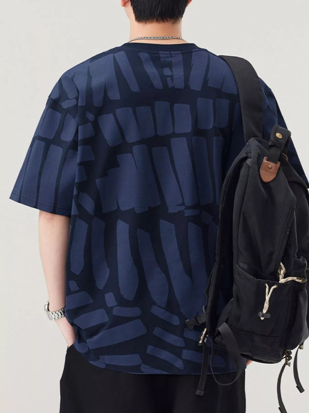 Men's Plus Size Round Neck Short Sleeve T-Shirt - MDX Global Store