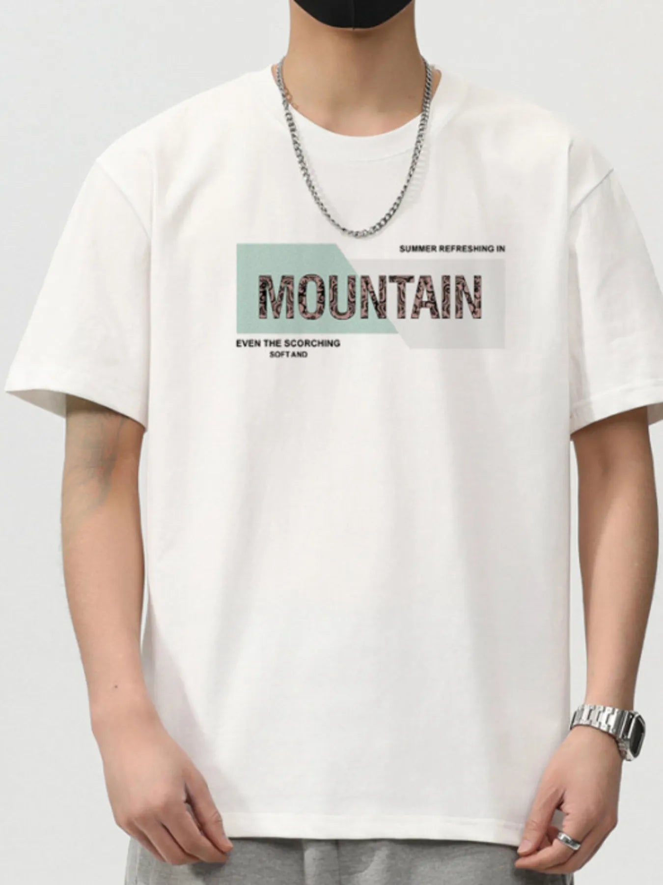 Men's Plus Size Round Neck Short Sleeve T-Shirt - MDX Global Store