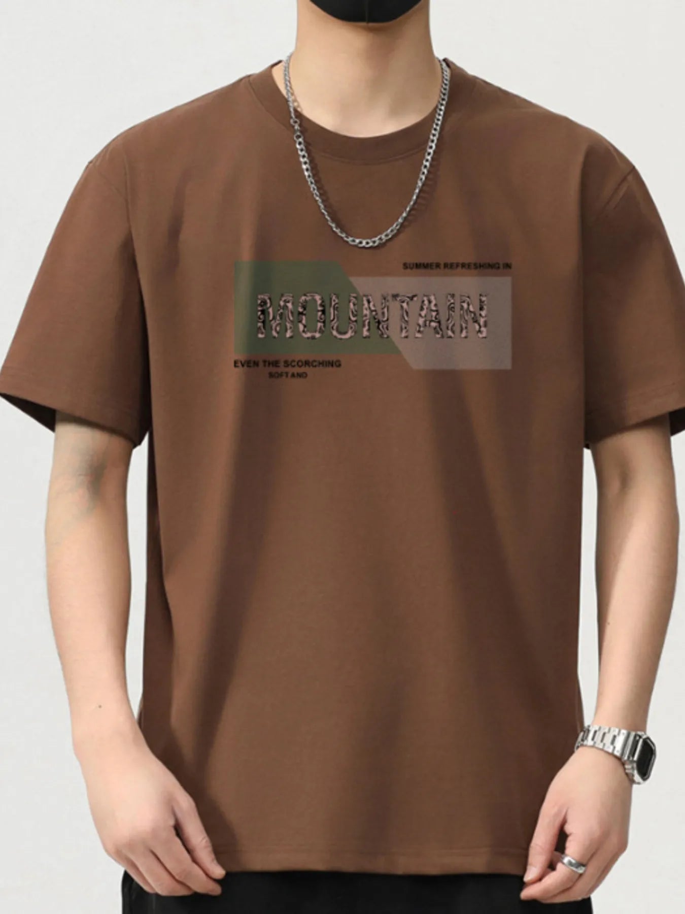 Men's Plus Size Round Neck Short Sleeve T-Shirt - MDX Global Store