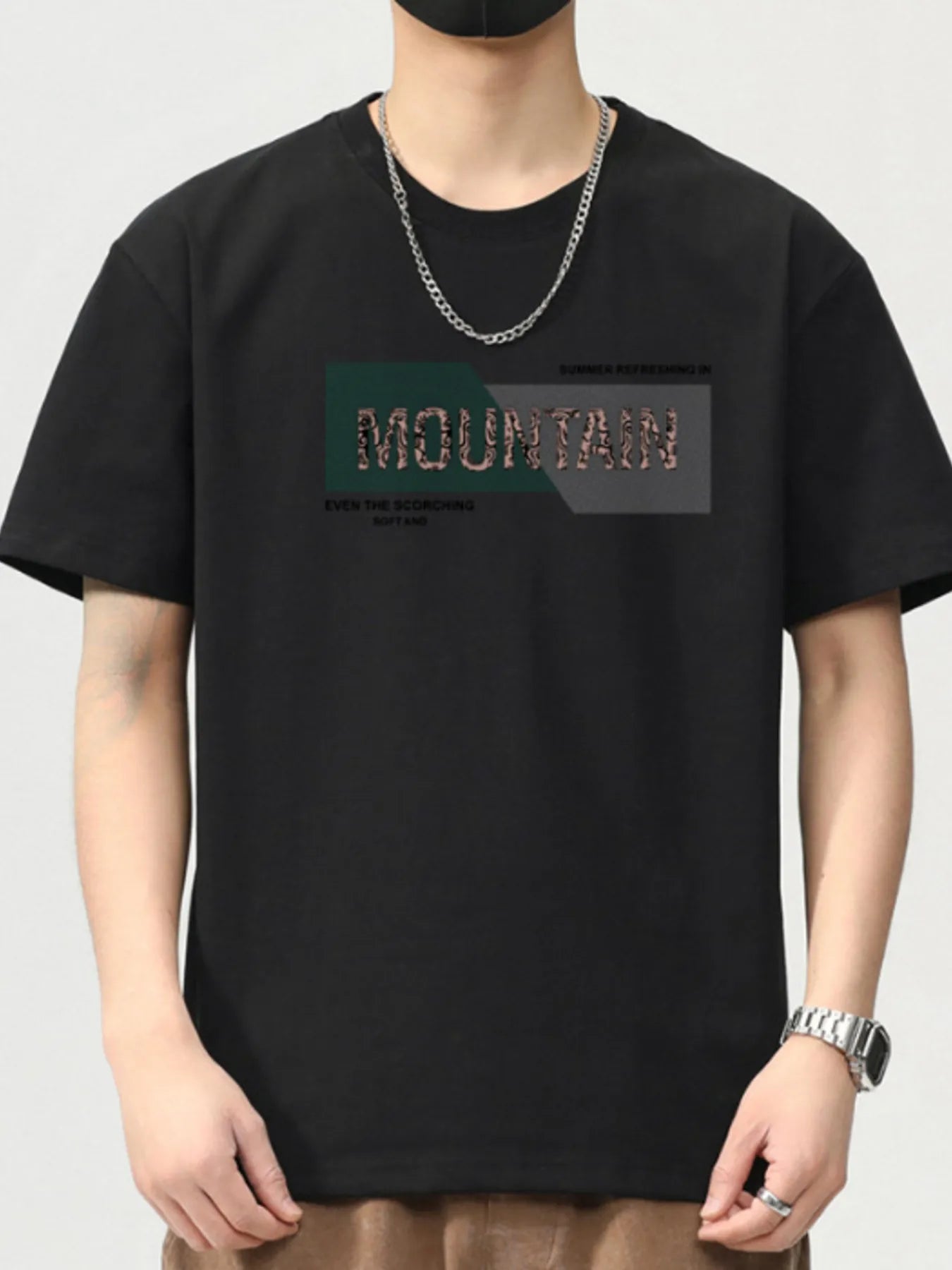 Men's Plus Size Round Neck Short Sleeve T-Shirt - MDX Global Store