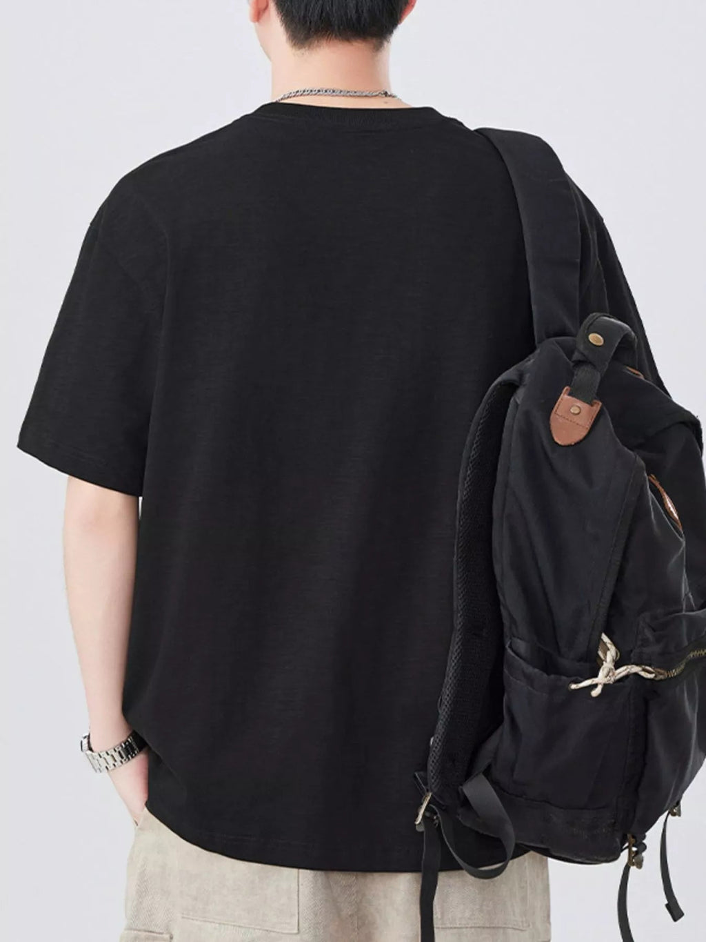 Men's Plus Size Round Neck Short Sleeve T-Shirt - MDX Global Store