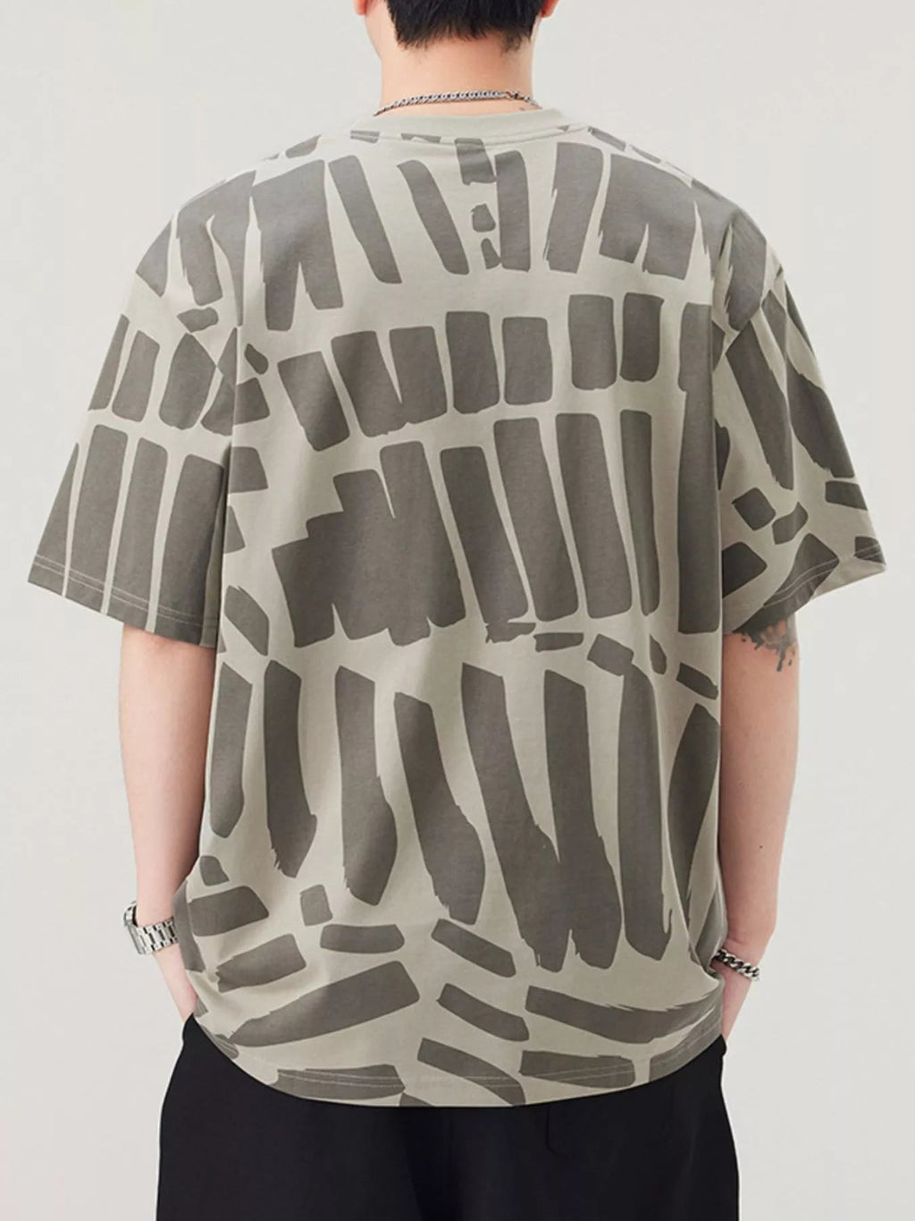 Men's Plus Size Round Neck Short Sleeve T-Shirt - MDX Global Store