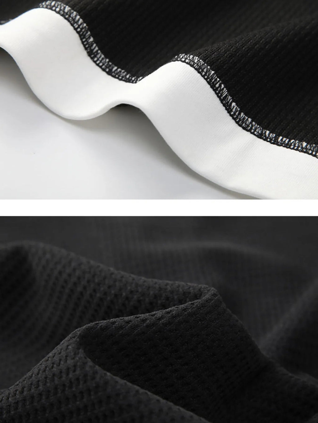 Men's Plus Size Waffle Knit Long Sleeve Top - MDX Global Store