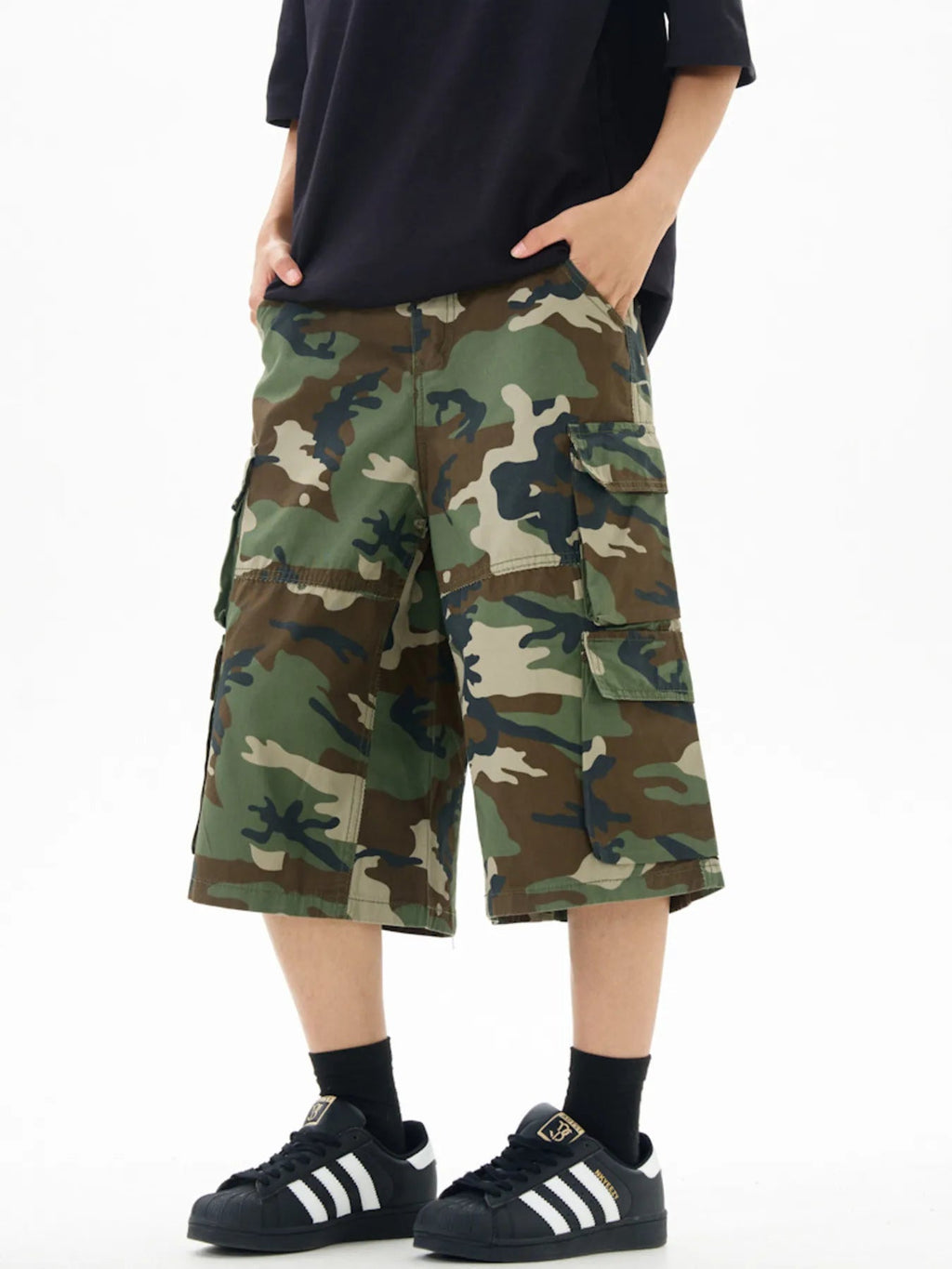 Men's Relaxed Fit Camo Cargo Shorts - MDX Global Store