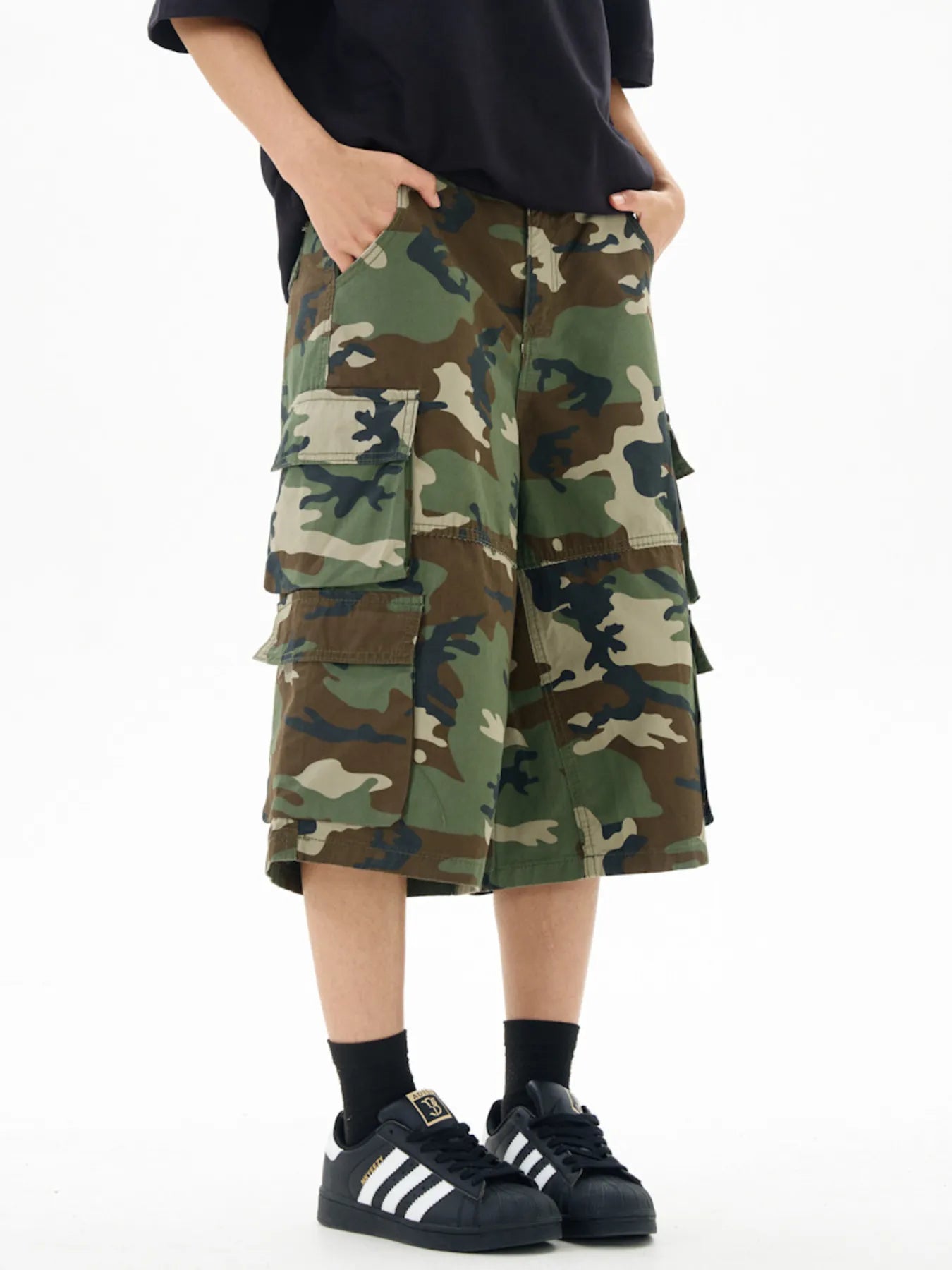 Men's Relaxed Fit Camo Cargo Shorts - MDX Global Store
