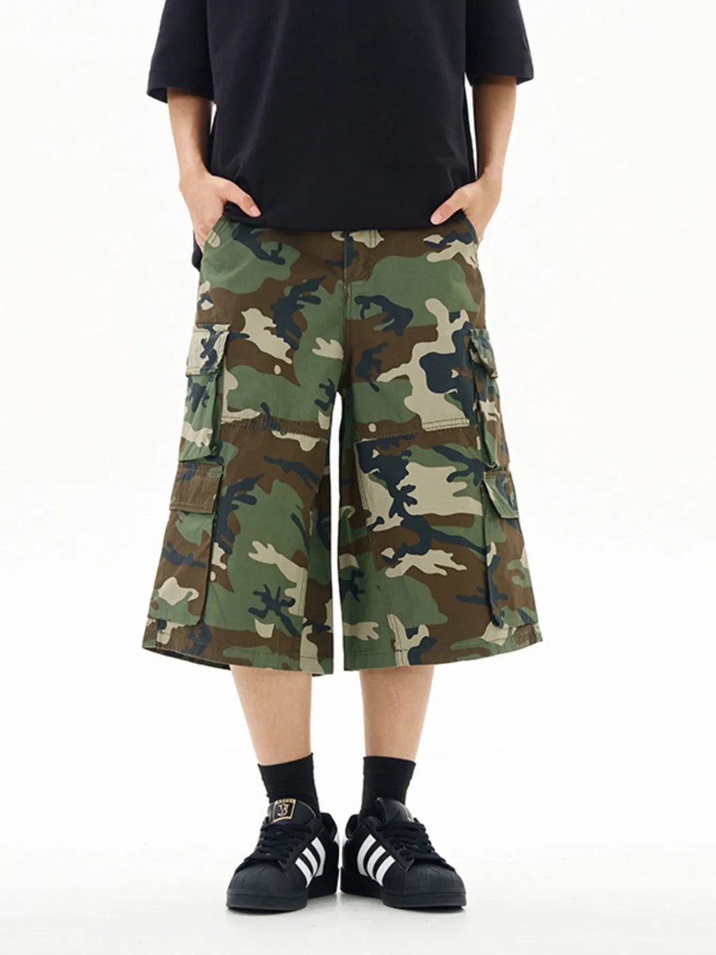 Men's Relaxed Fit Camo Cargo Shorts - MDX Global Store