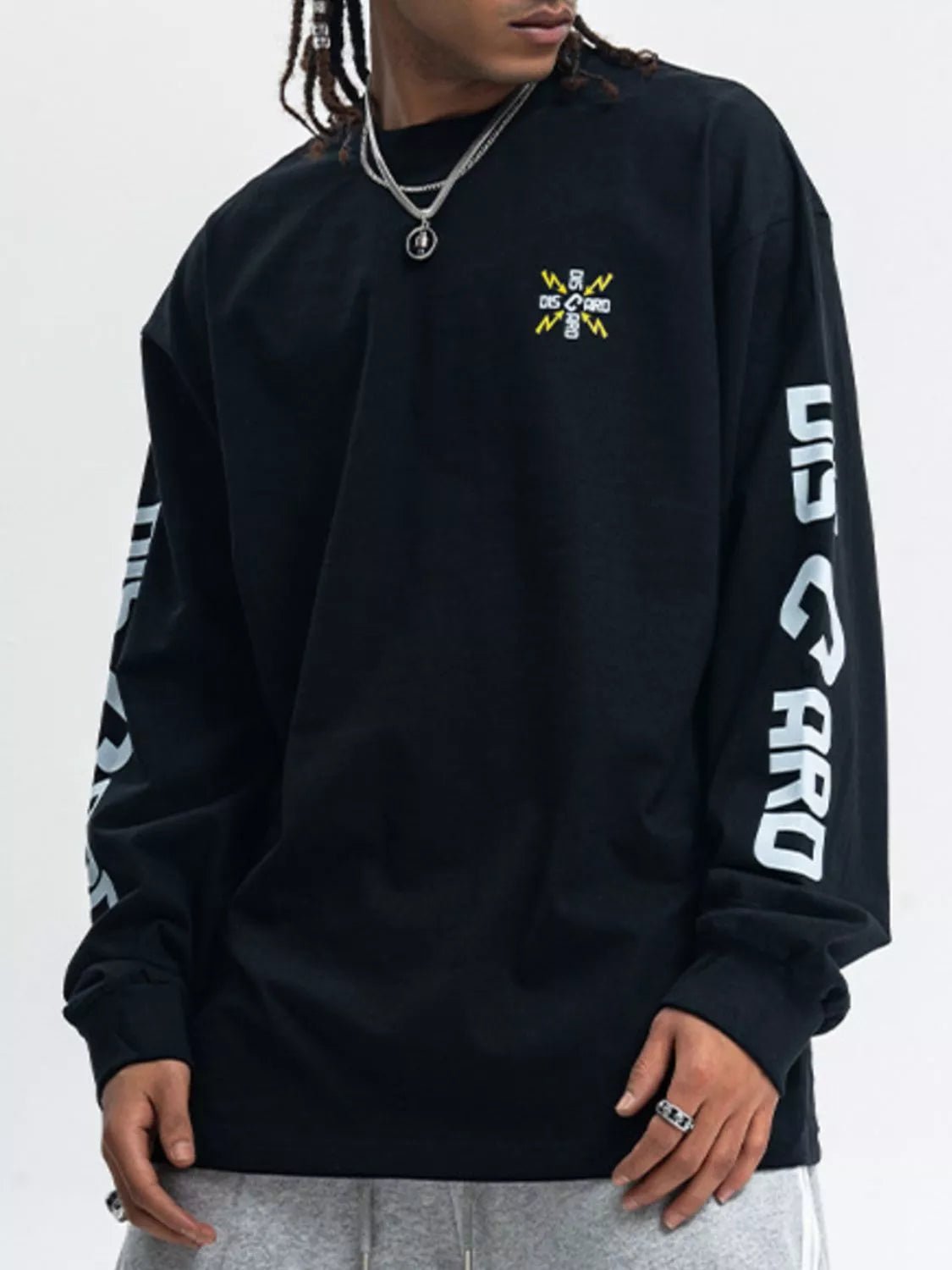 Men's Round Neck Long Sleeve T-Shirt - MDX Global Store