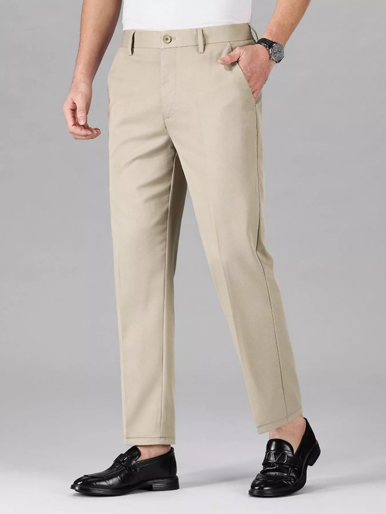 Men's Slim Fit Business Casual Pants - MDX Global Store