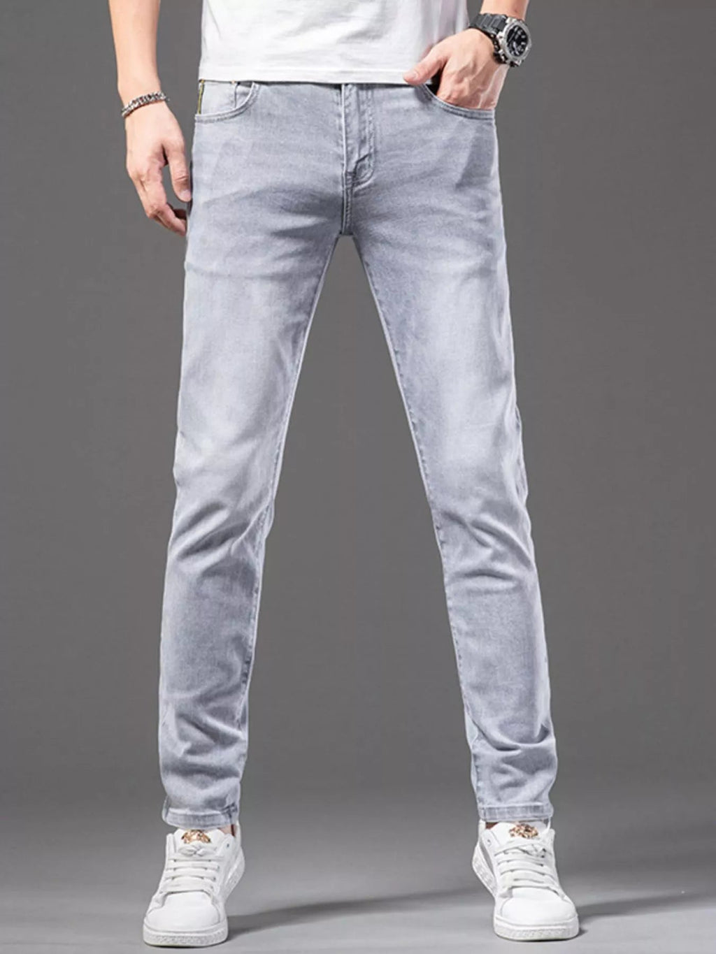 Men's Slim - Fit Wash Jeans - MDX Global Store