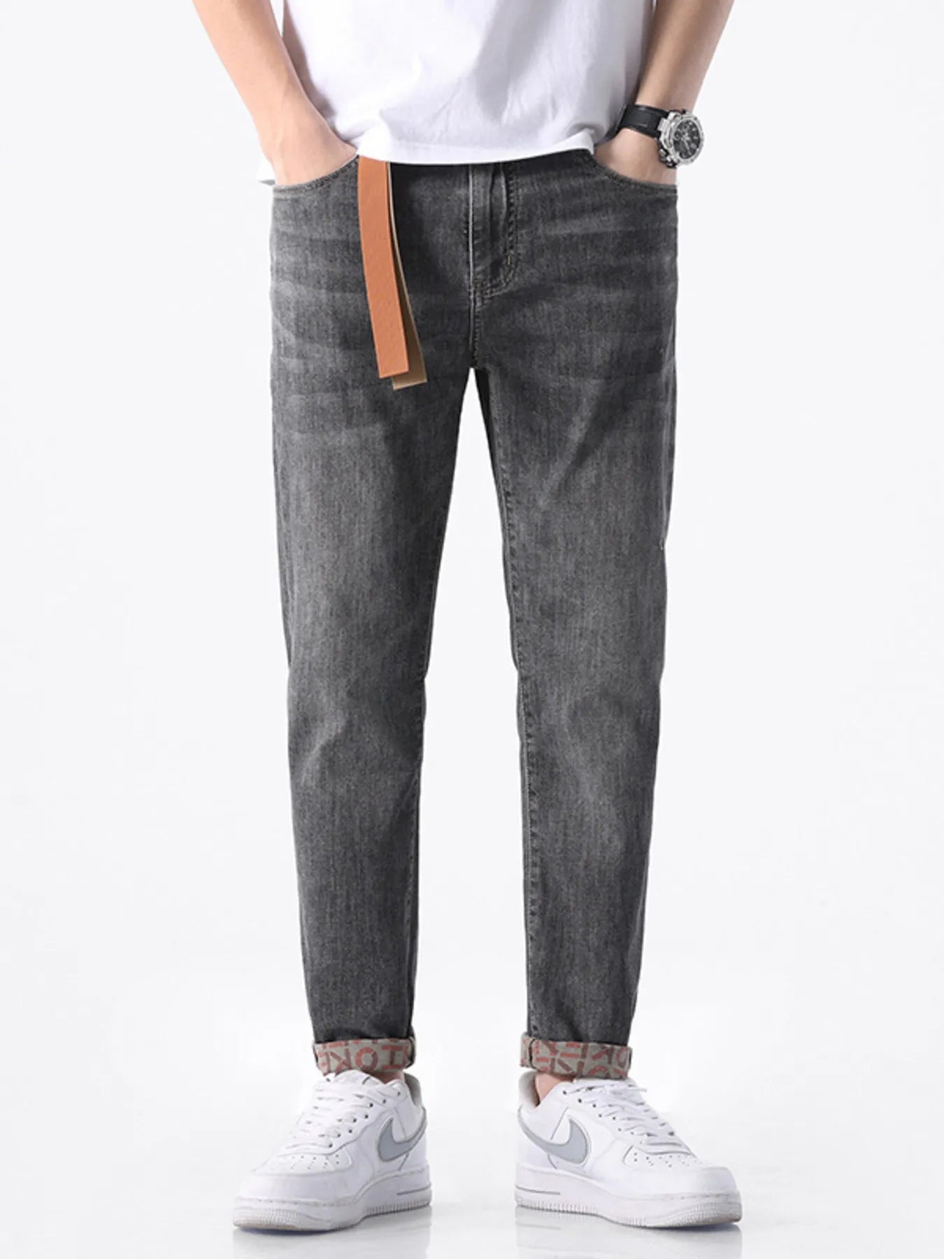 Men's Slim - Fit Wash Jeans - MDX Global Store