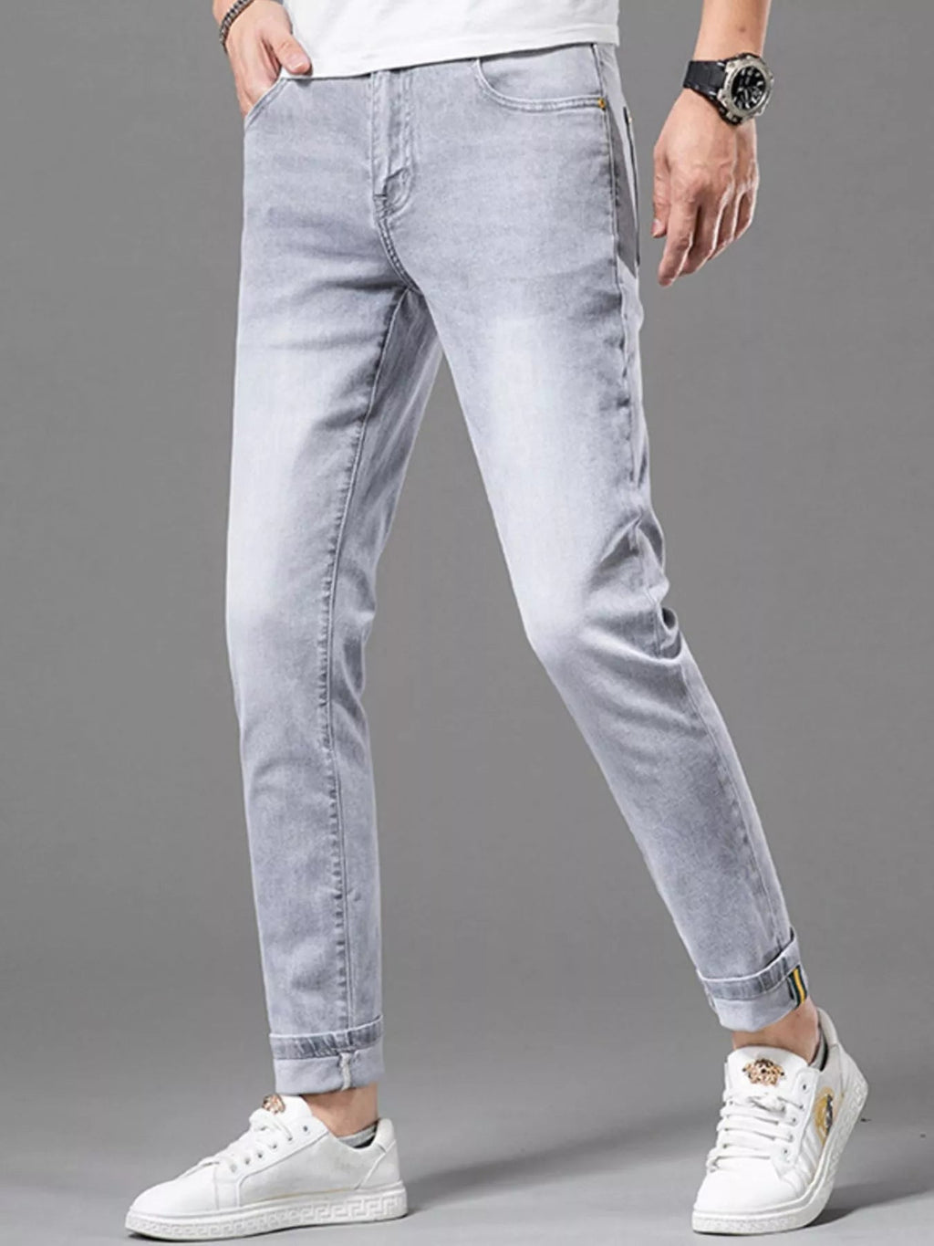 Men's Slim - Fit Wash Jeans - MDX Global Store