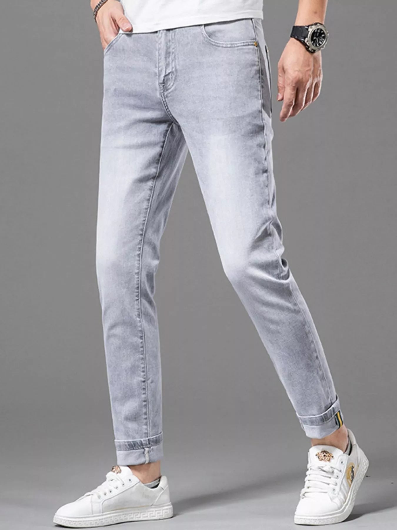 Men's Slim - Fit Wash Jeans - MDX Global Store
