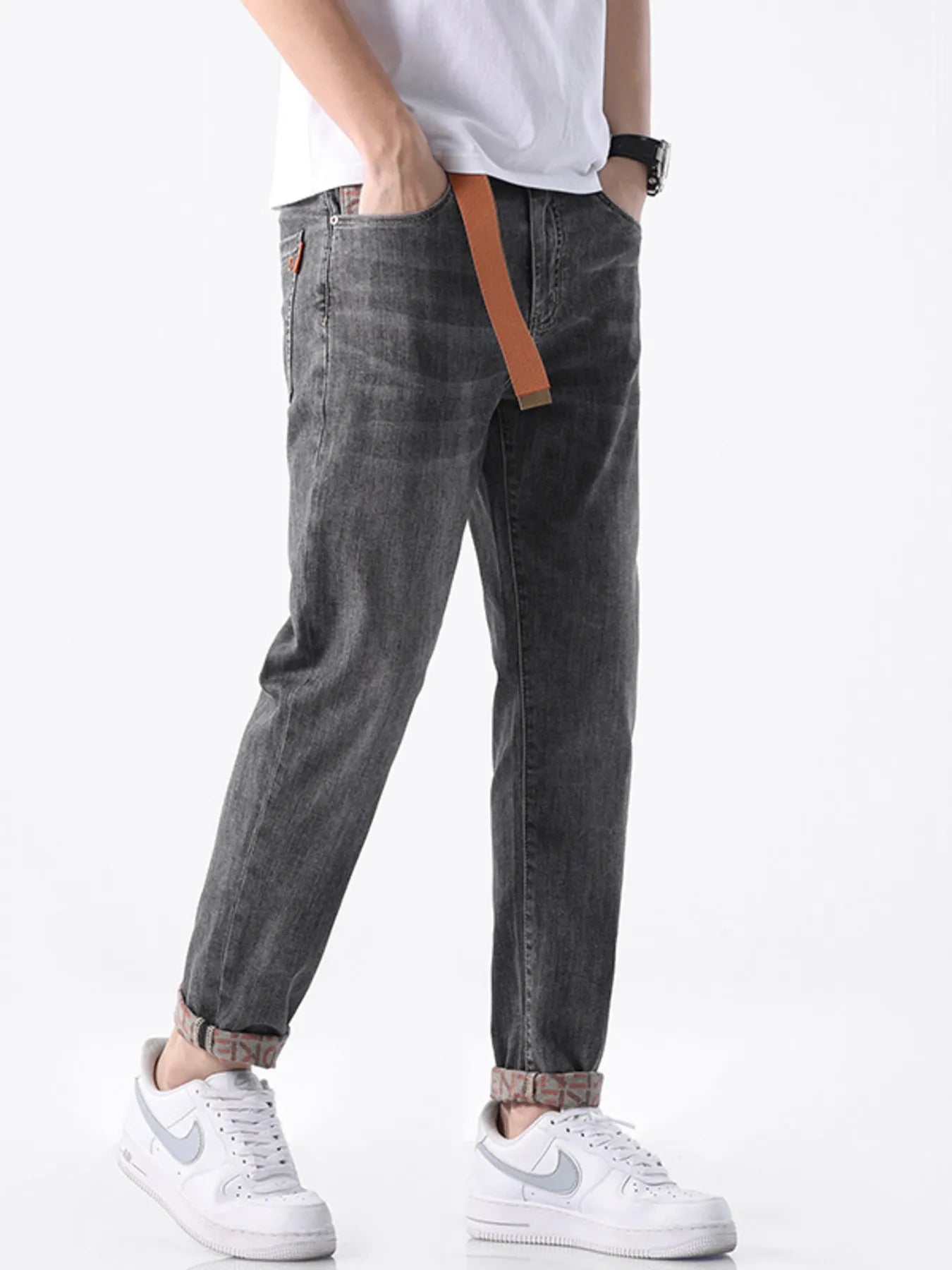 Men's Slim - Fit Wash Jeans - MDX Global Store