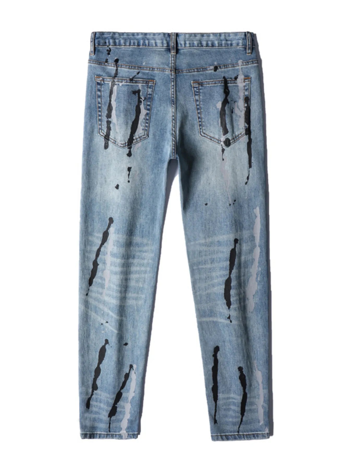 Men's Splatter - Paint Style Slim Fit Jeans - MDX Global Store