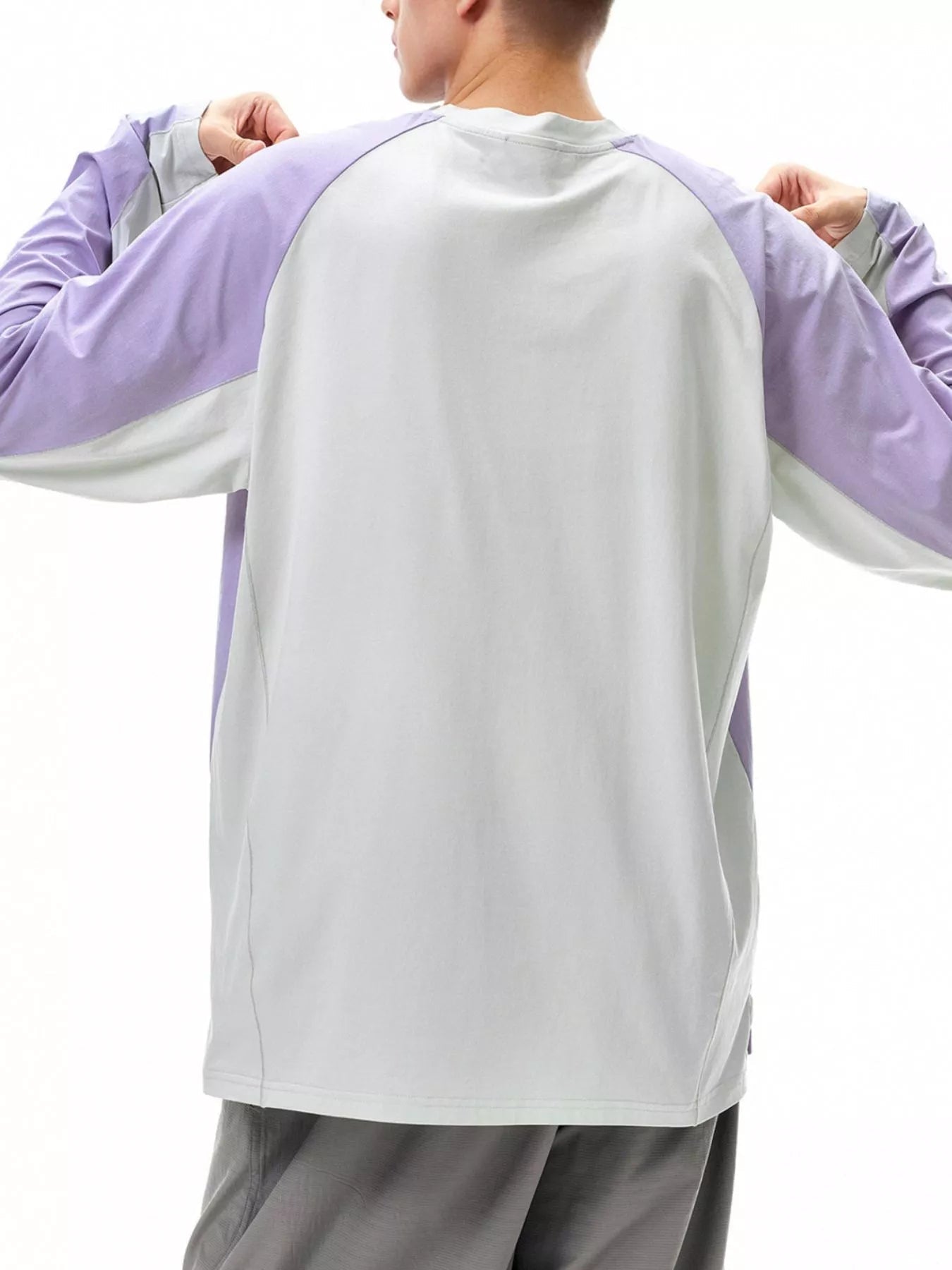 Men's Two - Tone Raglan Long Sleeve T-Shirt - MDX Global Store