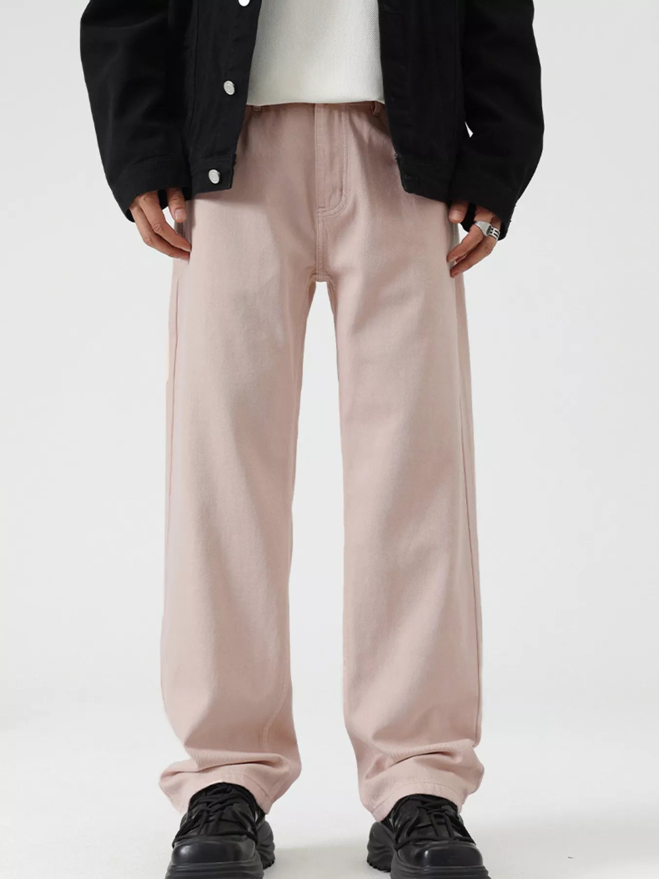 Men's Vintage Wash Wide Leg Jeans - MDX Global Store