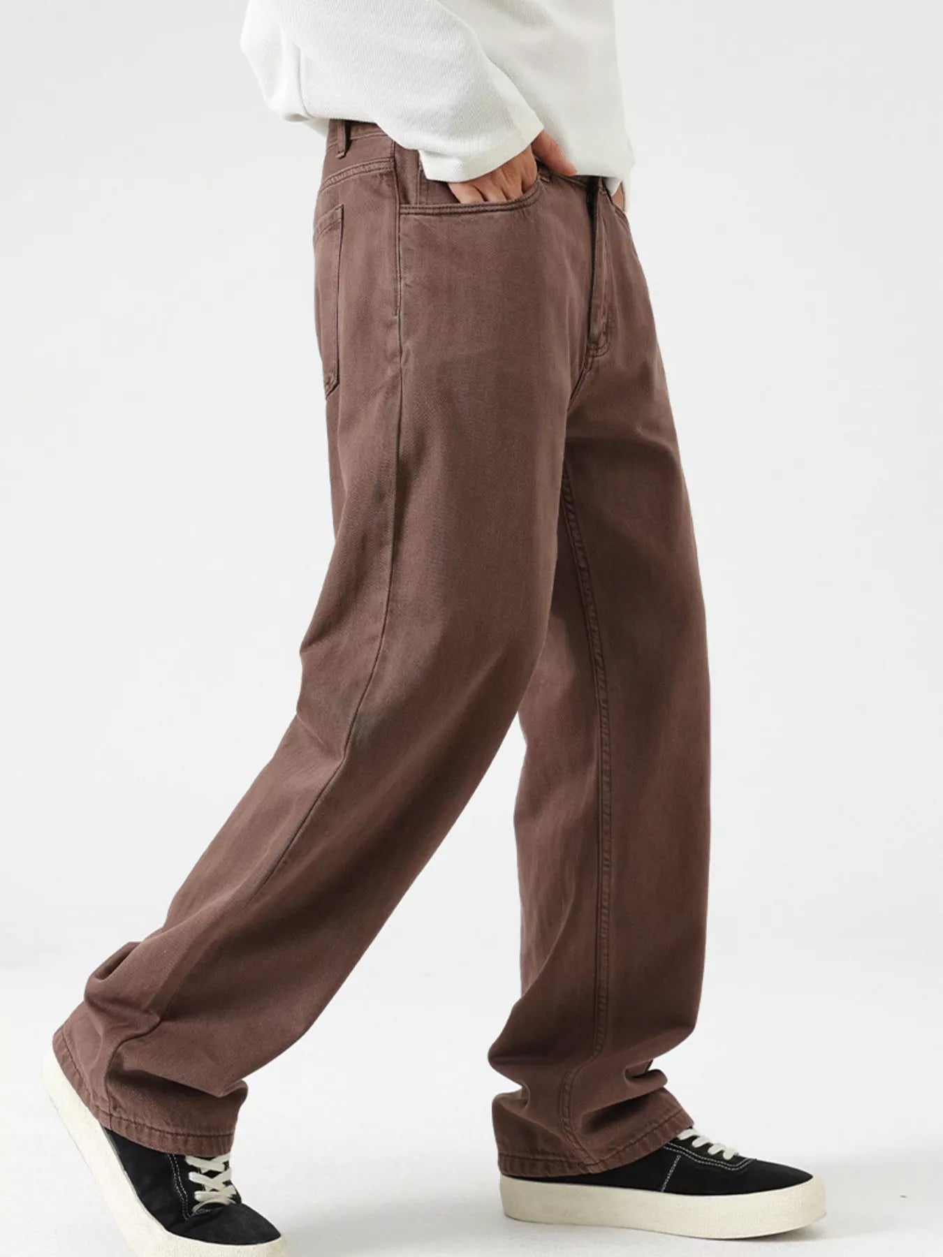 Men's Vintage Wash Wide Leg Jeans - MDX Global Store