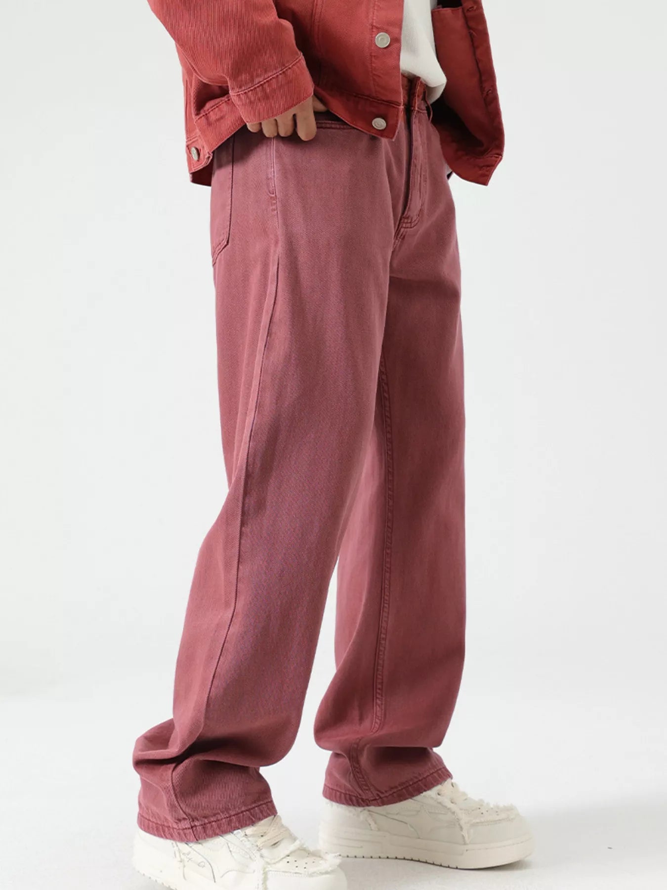 Men's Vintage Wash Wide Leg Jeans - MDX Global Store