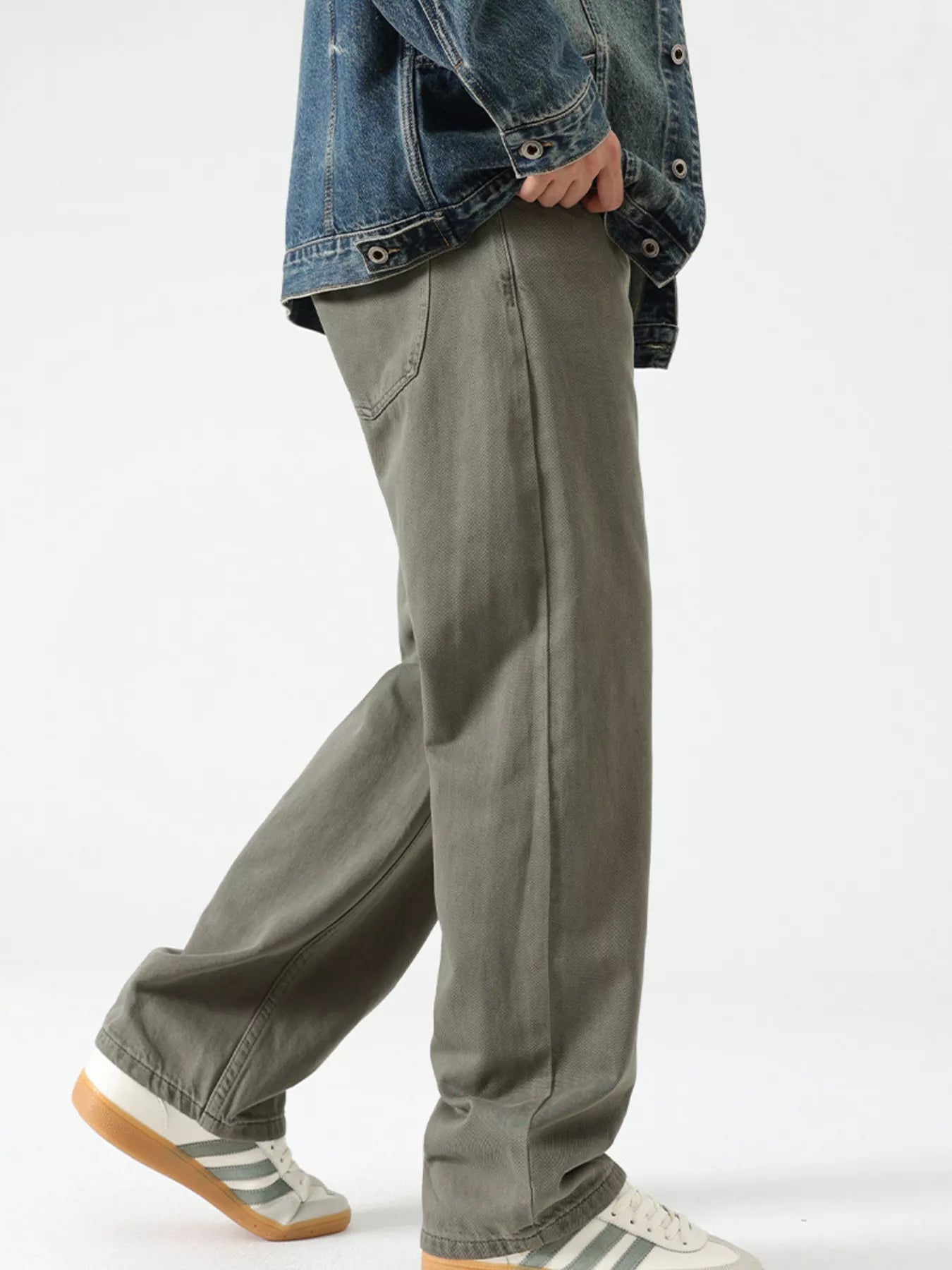 Men's Vintage Wash Wide Leg Jeans - MDX Global Store