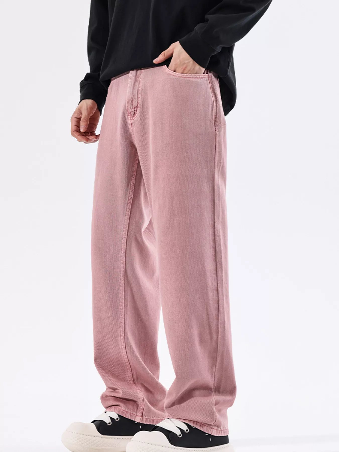 Men's Vintage Wash Wide Leg Jeans - MDX Global Store