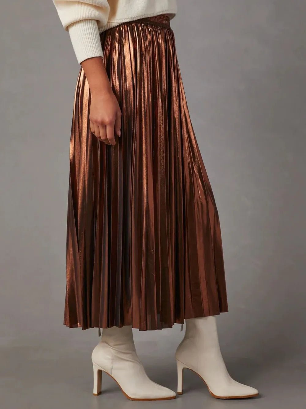 Pleated Midi Skirt - MDX Global Store