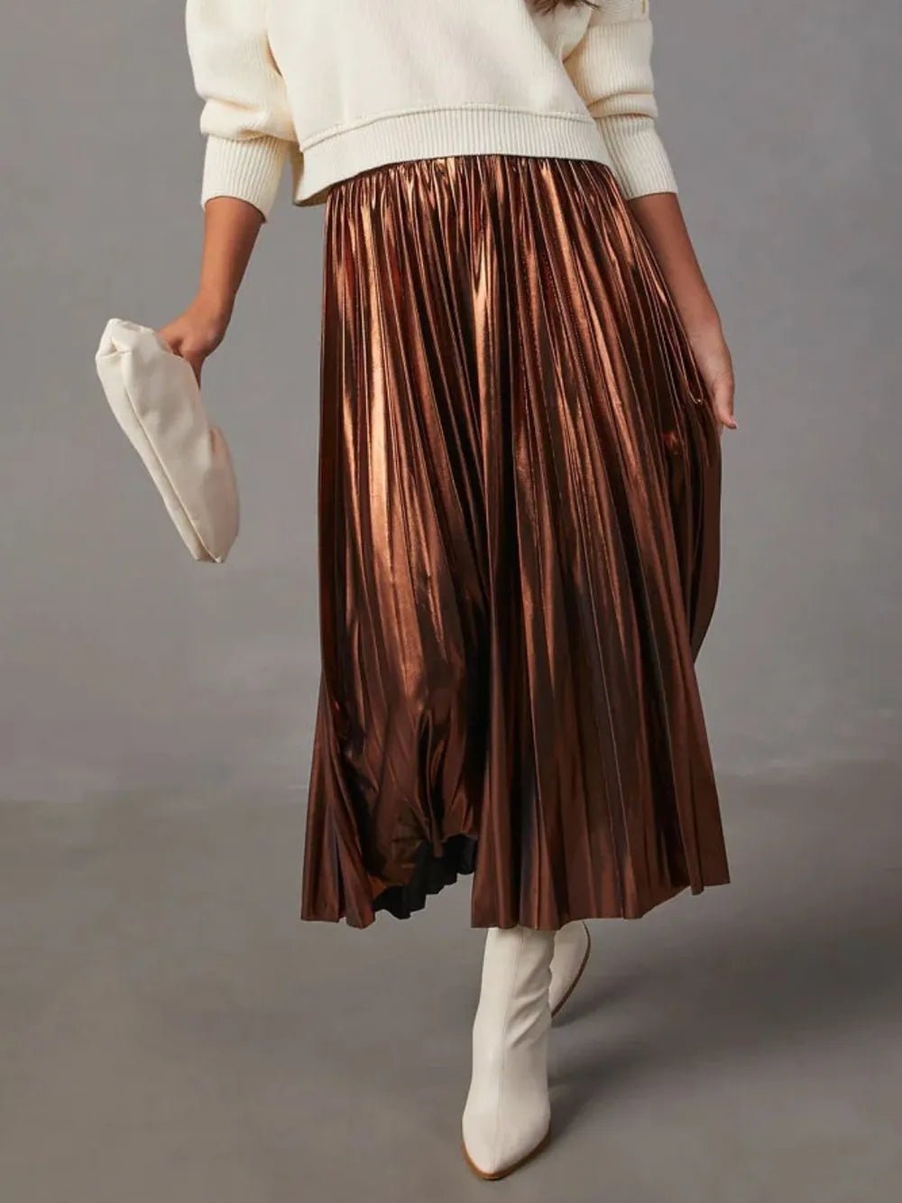 Pleated Midi Skirt - MDX Global Store