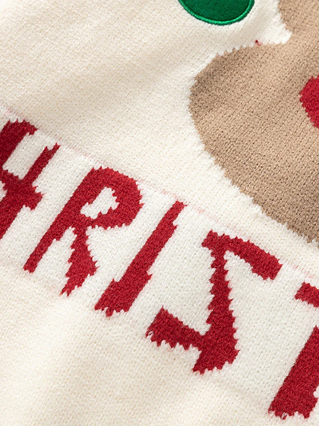 Plus Size Christmas Reindeer Long Sleeve Sweater - MDX Global Store